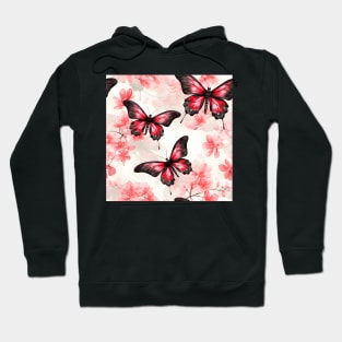 Butterflies Watercolor 23 - Zebra Longwing Hoodie